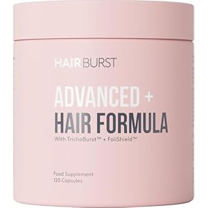 HAIR BURST Advanced+ Haarverlies Supplement – Doelt de Oorzaken, Bevordert Sterk, Vol Haar – Natuurlijke, Wetenschap Geleide Haarproducten voor Vrouwen – 4 Dagelijkse Capsules, 1 Oplossing