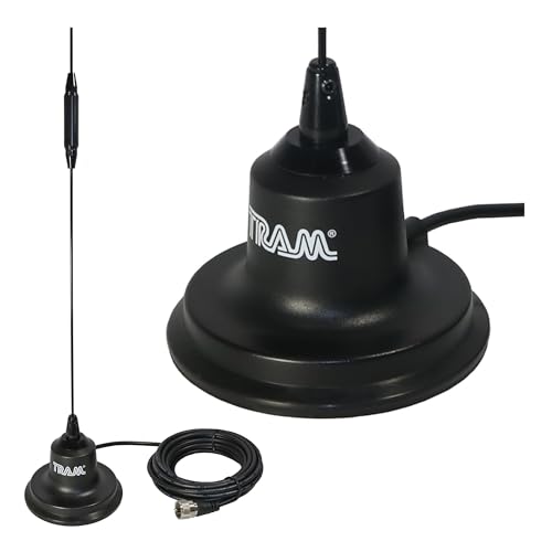 Image of Tram 144 to 148 MHz VHF /440 to 450 MHz UHF Amateur Dual-Band Pre-Tuned 4-in. Magnet Antenna Kit with Rubber Boot