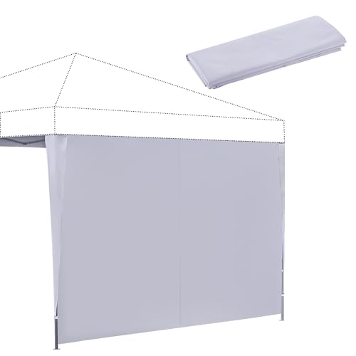 BONTEC 3 x 3 m Seitenteil/Seitenwand ohne Fenster für Pavillon Faltpavillon, Wasserdicht, Ohne Vordach, Terrasse, Balkon, Schutzhülle für Outdoor