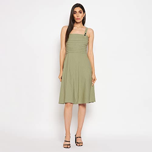 Image of CAMEY Women Striped Cotton Dress