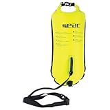SEAC Safe Dry Boa Hinchable de natación, 36 x 72 cm, 28 litros, Adultos Unisex, Amarillo, Talla única