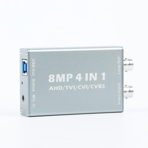 Image of 8MP AHD,TVI,CVI,CVBS to USB 2.0 Video Capture Card 1080P with Loop Out