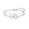 SWAROVSKI Women's Infinity Crystal Jewelry Collections, Rhodium & Rose Gold Tone Finish