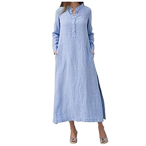 Women'S Fall Sweaters 2023 Long Sleeved Solid Color Casual Maxi Shirt Pullover Dresses, S-3Xl 2 31pzsygsvyl. sl500 . ss300