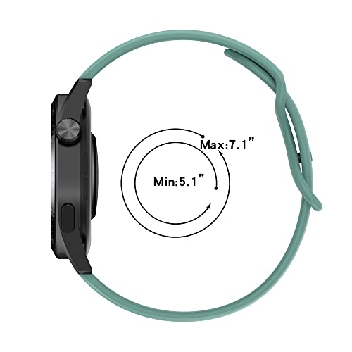 Correa de silicona 20mm compatible con Moto Watch 100 miniatura 7