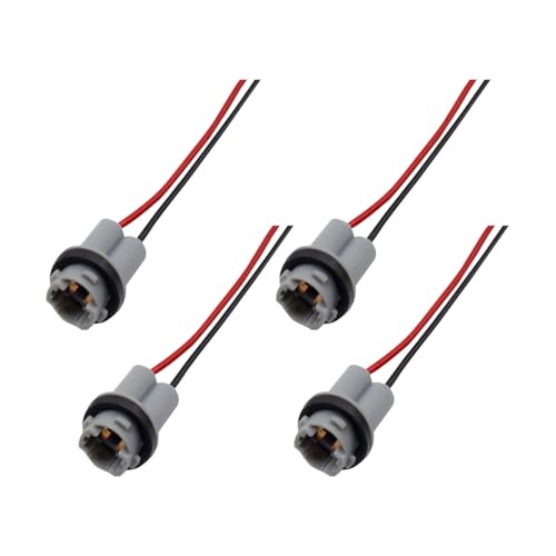 HZEL 4PCS Car T15 Bulb Socket Harness Pigtail Adapter, 912