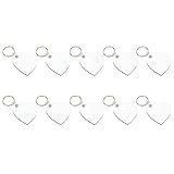 Generic Schlüsselanhänger Freundin Personalisiert Schlüsselanhänger MDF Blank zum Valentinstag leere Tage DIY-Geschenke Abschluss-Schlüsselanhänger