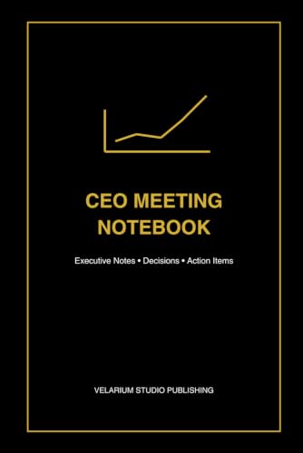 CEO Meeting Notebook: Executive Meeting Notes, Decisions, Action Items & Strategic Planning Journal image 2