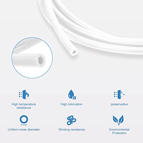 Official Creality PTFE Teflon Bowden Tube 1M PTFE Tube for 1.75mm Filament for Ender 3, Ender 3 V2, Ender 3 Pro, Ender 3 Max, Ender 5 Series, CR 10 Series (1M)