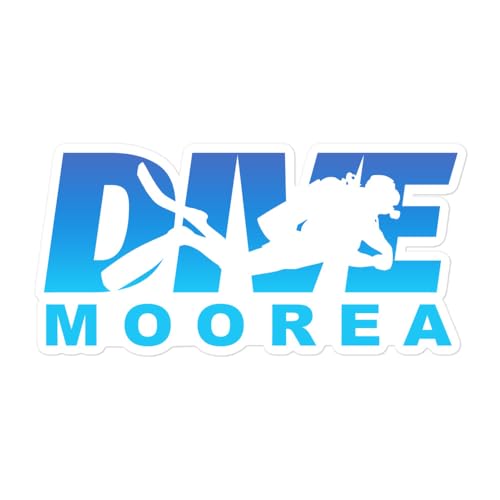 Dive in Moorea, Scuba Diving at Moorea Sticker