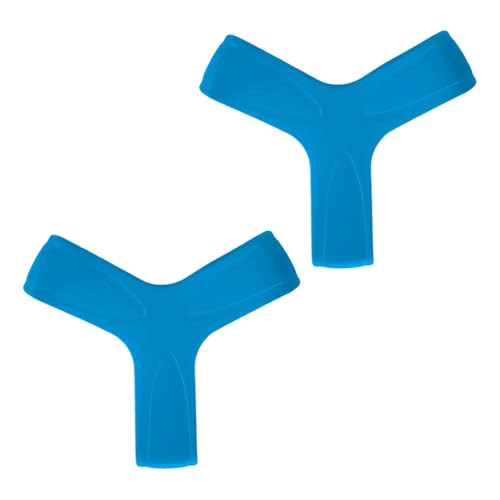 YueShengYCHUANG 2 Straps with Silicone Closure That Adjust Well and Provide Maximum Power for Spearfishing, Blue 5.5CM