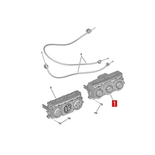 Panneau de commande de climatisation Peugeot 301 1610719780 de remplacement - 6