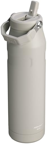 Image of STANLEY IceFlow Flip Straw 2.0 Water Bottle 36 OZ | Built-In Straw with Larger Opening | Lightweight & Leak-Resistant | Insulated Stainless Steel | BPA-Free | Ash