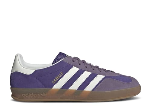 Image of adidas Gazelle Indoor Men's Sneaker's, Collegiate Purple /Cloud White /Shadow Violet, Size 4.5
