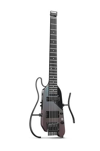 Donner HUSH-X PRO Guitarra eléctrica Guitarra de viaje inteligente sin cabeza Preestablecido versátil...