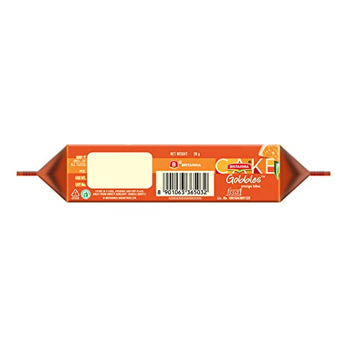 Image of Britannia Gobbles Cake Orange Bites,50g