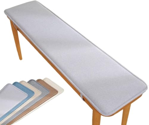Banc imperméable gris clair 50x190cm pour jardin et terrasse - 2
