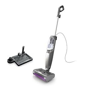 Shark Steam Pickup 3-in-1 Steam Mop Picks Up Debris, Deep Scrubs, & Steam Sanitizes – All At Once, Lightweight Steam Cleaner for Home with Sealed Hard Floors like Hardwood, Tile & Laminate, SD201