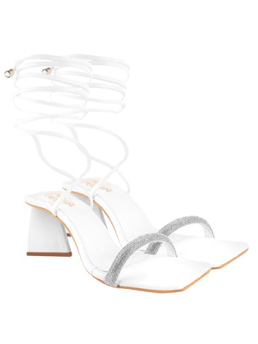 Image of Shoetopia Women & Girls Stutted Strap Heeled Sandals