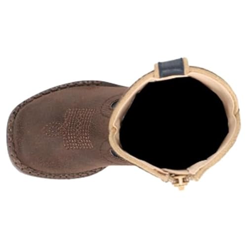 ROPER Kids Boys American Patriotic Square Toe Casual Boots Mid-Calf - Brown4