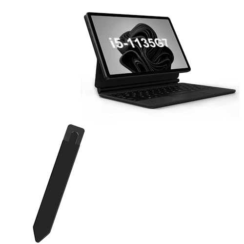 BoxWave Stylus Pouch Compatible with Alldocube iWork GT 2 in 1 - Stylus PortaPouch, Stylus Holder Carrier Portable Self-Adhesive - Jet Black
