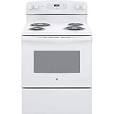 GE 30 in. 4 Burner Element Free-Standing Electric Range in White