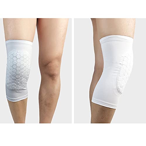 Knee Pads Honeycomb Short Knee Support Basketball Knee Guard Baseball Knee Brace Compression Sleeve Collision Avoidance Kneepad Running Volleyball Football All Contact Sports Youth & Adult (6Pair) #TOP2