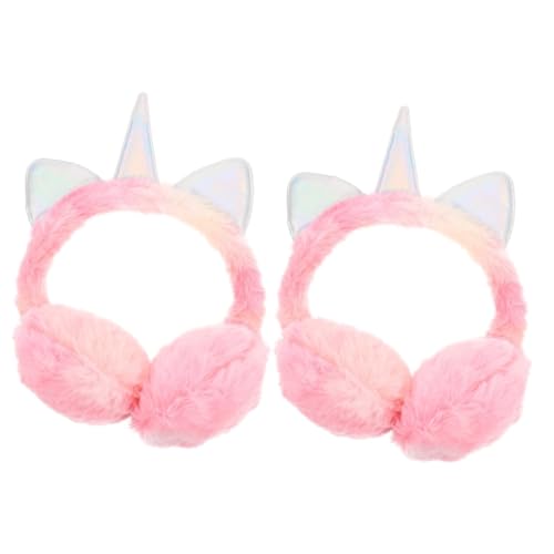 Orejeras de invierno de unicornio VALICLUD para niña pack de 2 piezas suaves y cálidas
