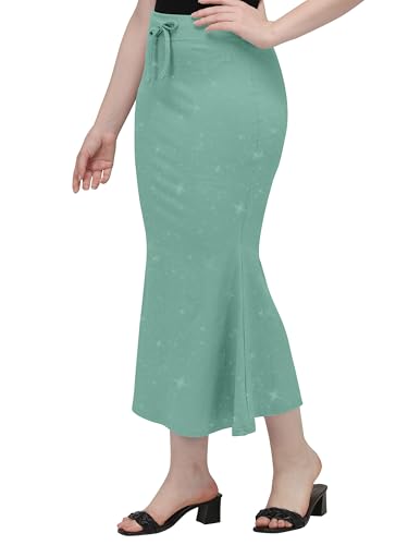 Image of Mehrang Stretchable Shimmer Saree Shapewear Petticoat for Women, Skirts for Women,Shape Wear Dress for Saree
