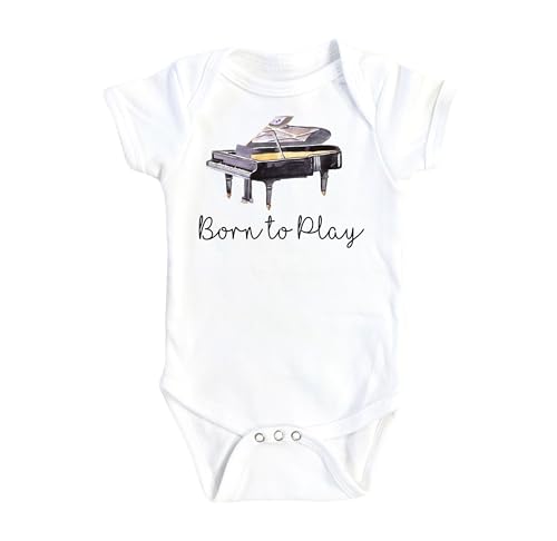 Piano - Baby Boy Girl Clothes Infant Bodysuit Funny Cute Newborn 1A