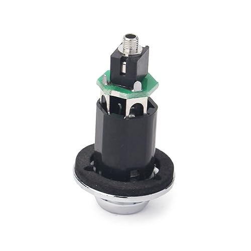 NOLITOY シリンダーアウトプットジャッキ エレキギター出力ジャック ギタージャックソケット ギターオーディオジャック 黒コンセント エレキギター入力ジャック エレキギタージャック Black