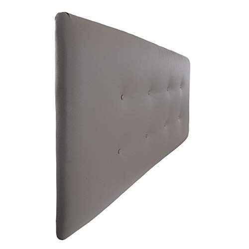 Silcar Home | Cabecero Cama tapizado en Polipiel Modelo Carlo | Medidas 105cm, 115cm, 145cm o 160cm, Acolchado, Transporte Incluido, Anclajes Incluidos. (Blanco, 145)