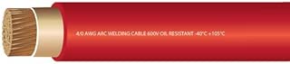 EWCS 4/0 Gauge Premium Extra Flexible Welding Cable 600 Volt 25 Feet Red - coolthings.us