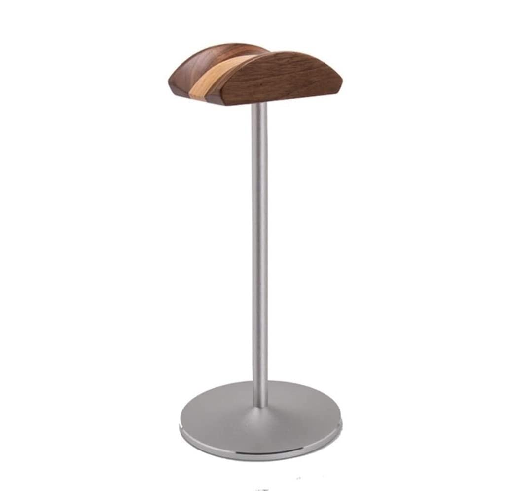 porta cuffie, Supporto for cuffie creativo for da tavolo for auricolari classico con barra di supporto in alluminio Accessori for giochi Cuffie(Awalnut+silver)