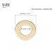 DTGN 6.3mmx12mmx1.5mm(IDxODxT) Flat Brass Sealing Washers - 20Pack - Good for Industrial Machinery M6 Screws - Brass Flat Ring Gaskets