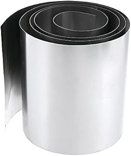 GatherTOOL 1000MM/roll Stainless Steel Sheet Silver 304 Stainless Steel Fine Plate Sheet Foil 0.01mm-0.8mm for Precision Machinery (Color : 0.3x100x1000mm)