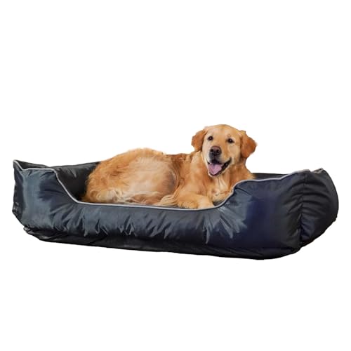 ThermoSwitch Paros LUX grau Hundebett Hundekorb Hundekissen Hundematte Hundematratze wärmend kühlend Winter Sommer waschbar (XL - 120 x 75 x 28 cm)