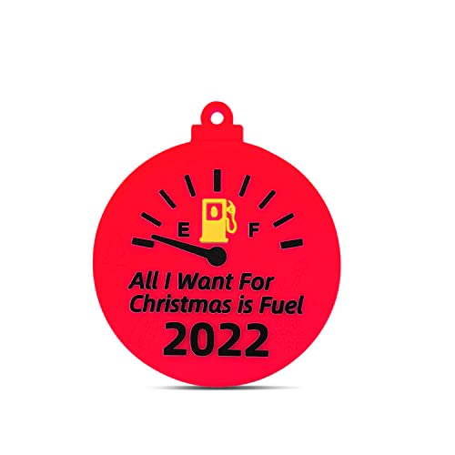 Kertzen 2022 Fuel Christmas Tree Ornament Funny Gas Soft Pvc Xmas Decorations-Set Of 3- All I Want For Christmas Is Fuel Hanging Decor -Cute Decoration Pendent For Christmas #TOP7