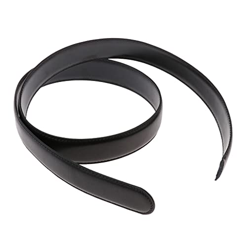 DYNWAVE Cinto masculino de couro automático sem fivela na cintura como presente, Preto, 125cm