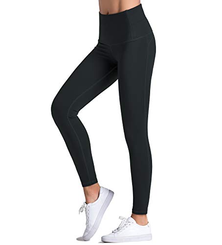 Dragon Fit Compression Yoga Pants Power Stretch Workout Leggings with High Waist Tummy Control (X-Large, Ankle-Charcoal Grey)