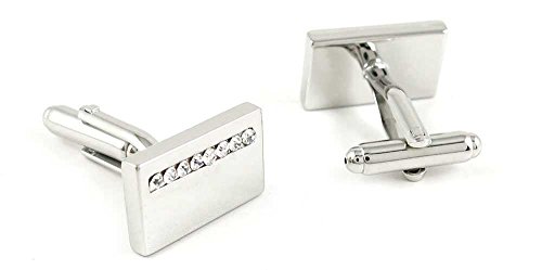 1 par de mancuernas para hombre cuello diamante miniatura 2