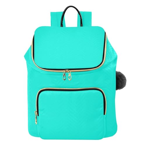 KLL Mint Green Women Backpack Anti-theft Fashion College Bookbag Daypack for Daily Workout Trip