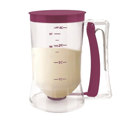 Glleneskt Distributeur de pâte à gâteau, séparateur Manuel de pâte à pâtisserie de 900 ML, Outil de Distribution portatif avec Graduation, ustensile de...