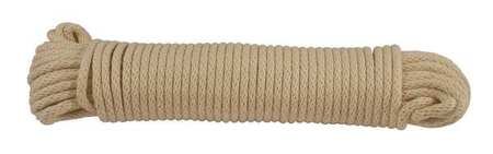 Rope, Cotton, 1/4in Dia, 100 ft.