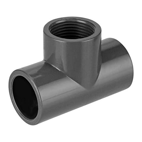 REKUBIK PVC-U T-Stück 90° Klebemuffe x Innengewinde Größe 32mm x 1" IG x 32mm Cover