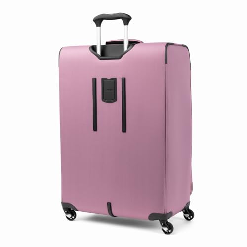 Image of Travelpro Maxlite 5 Softside Expandable Luggage with 4 Spinner Wheels, Lightweight Suitcase, Men and Women, Orchid Pink Purple, Checked-Large 29-Inch