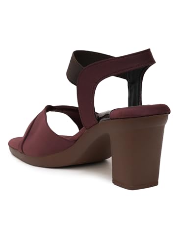 Image of Women's Shimmerstep Heel Sandal Comfortable Cushioned Footbed Adjustable Straps Anti-Slip Outsole Stylish & Elegant Design For Girls /Ladies