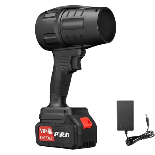 Auto-Trockner-Luftgebläse – Tragbarer kabelloser Auto-Trockner, Auto-Gebläse, Hochleistungs-Auto-Lufttrockner-Gebläse, Turbo-Trocknergebläse für Auto, Hand-Turbo-Mini-Gebläse (mit Bettery