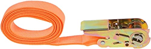 Correa de trinquete naranja ajustable con hebilla de metal para carga y equipaje 6