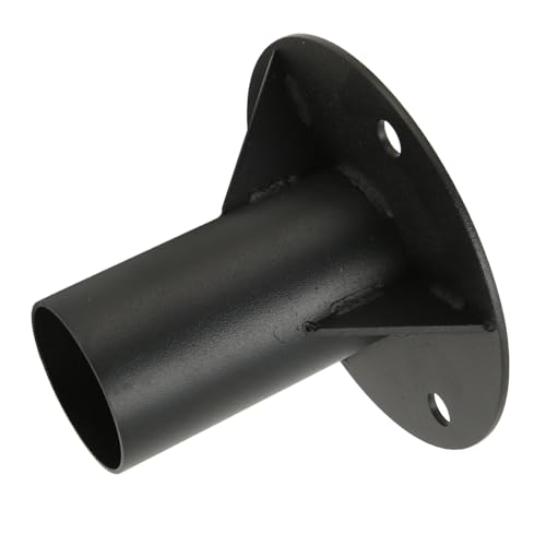 Tamanho do Tubo de 2 Polegadas, Flange de Base Redonda de Aço Resistente, Revestimento de Lâmpada de